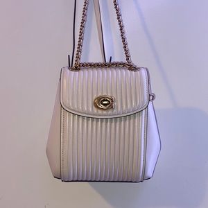 White Coach mini Backpack